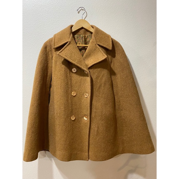 Jackets & Blazers - Vintage 60s Cape Camel Colored